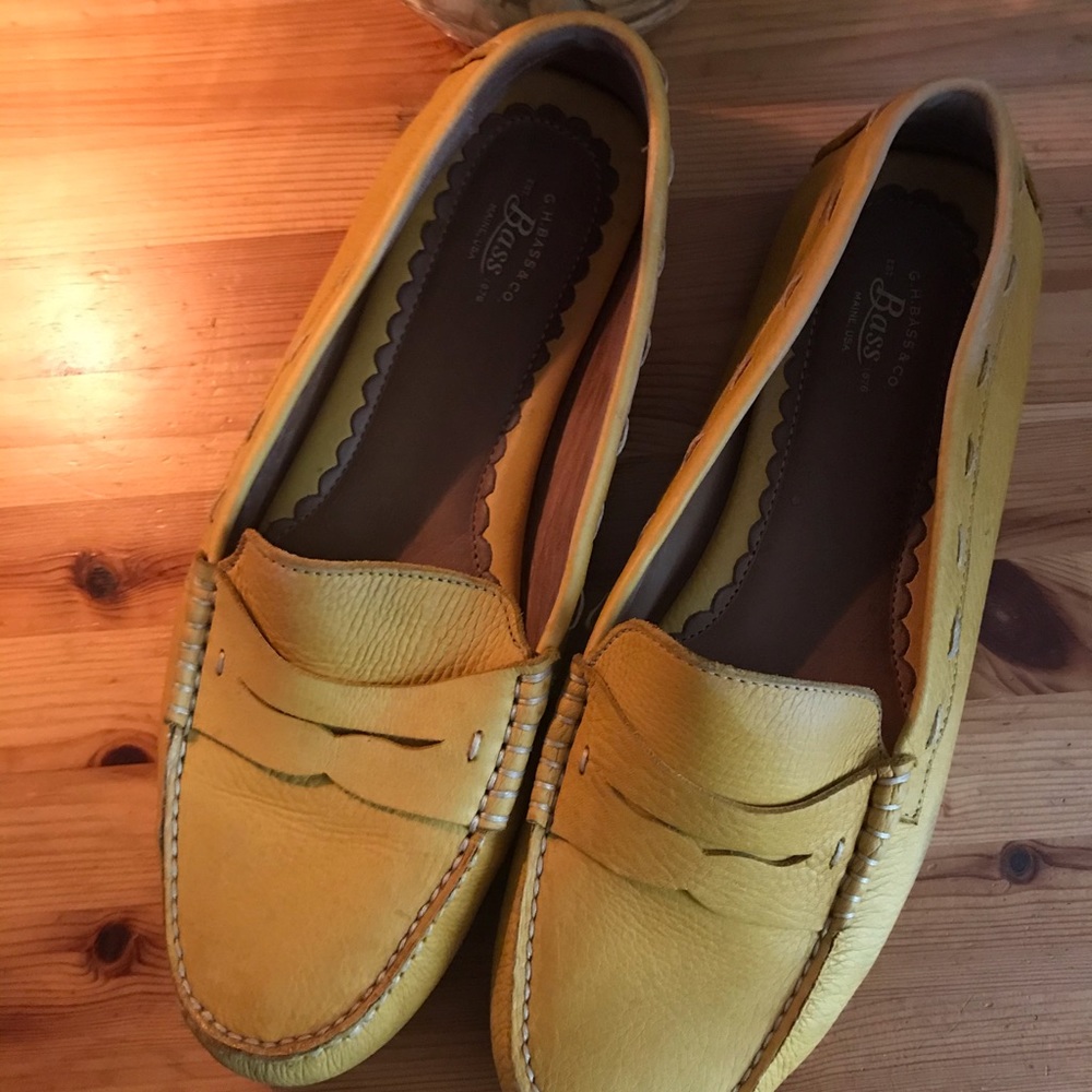 Mustard Colored Flats by G.H Bass & Co